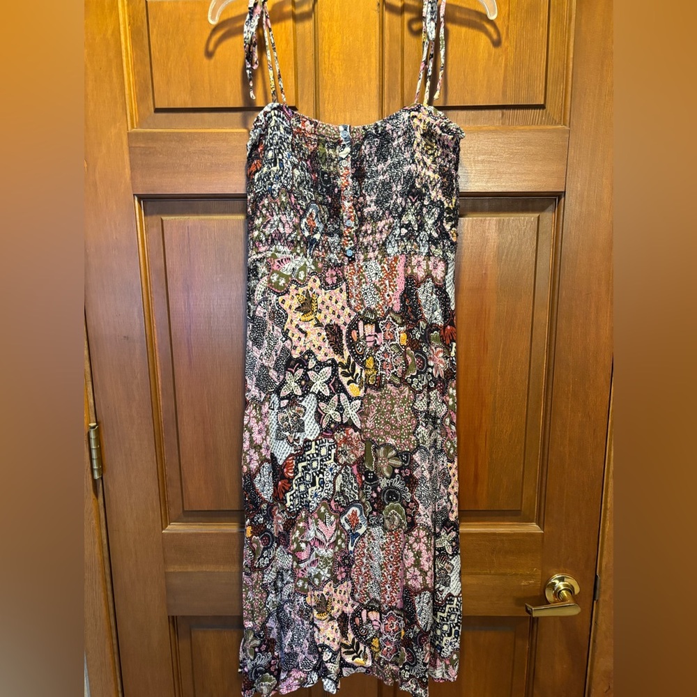 Loft Sundress Midi M Multicolor